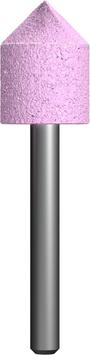 Шарошка абразивная ПРАКТИКА оксид алюминия, цилиндрическая заостренная 18х22 мм, хвост 6 мм, 