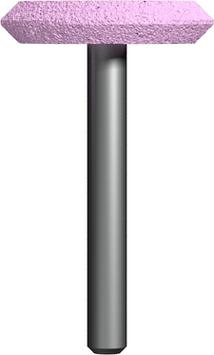 Шарошка абразивная ПРАКТИКА оксид алюминия, дисковая 32х6 мм, хвост 6 мм, блистер